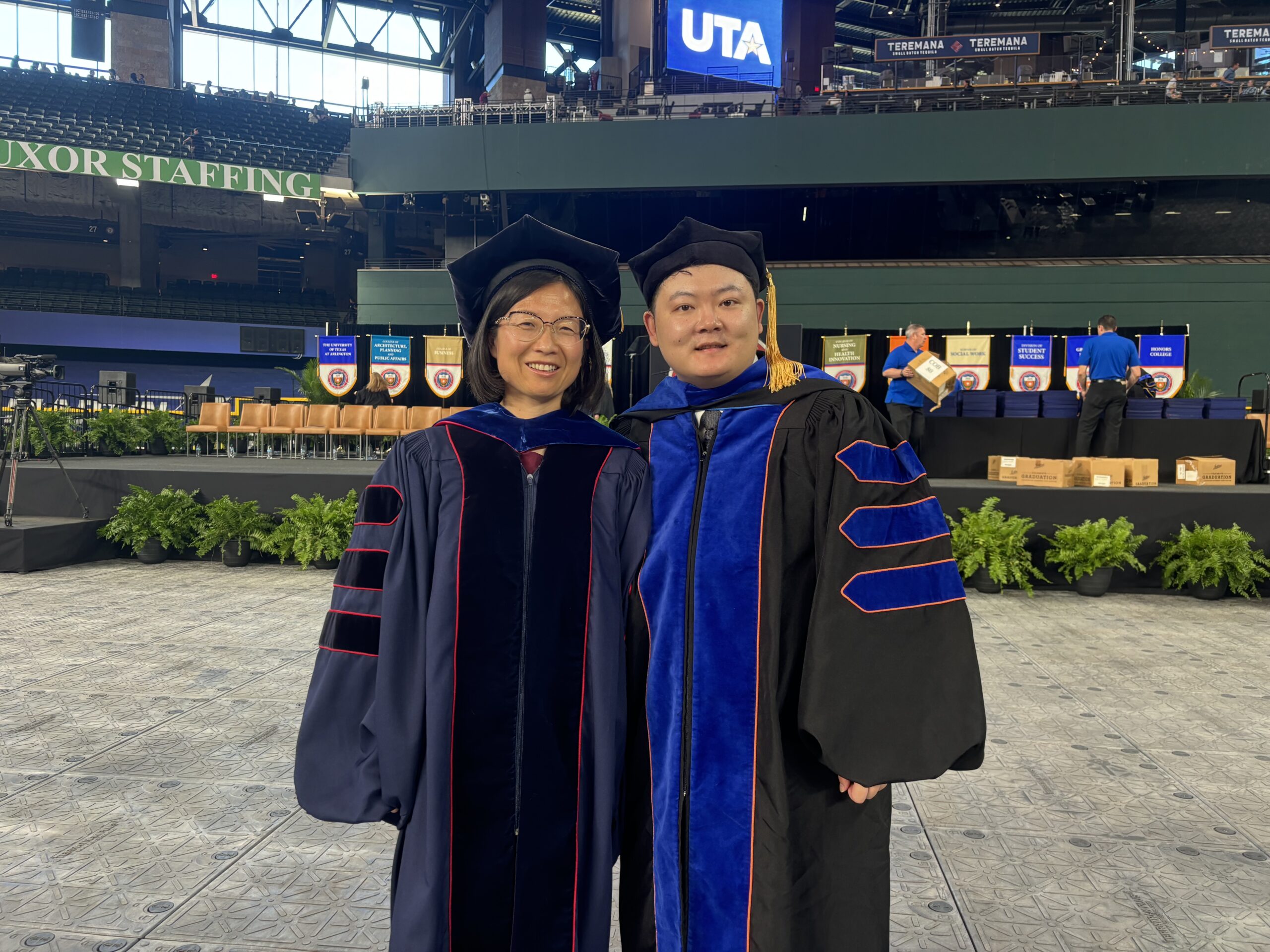 Ph.D. graduation with my advisor