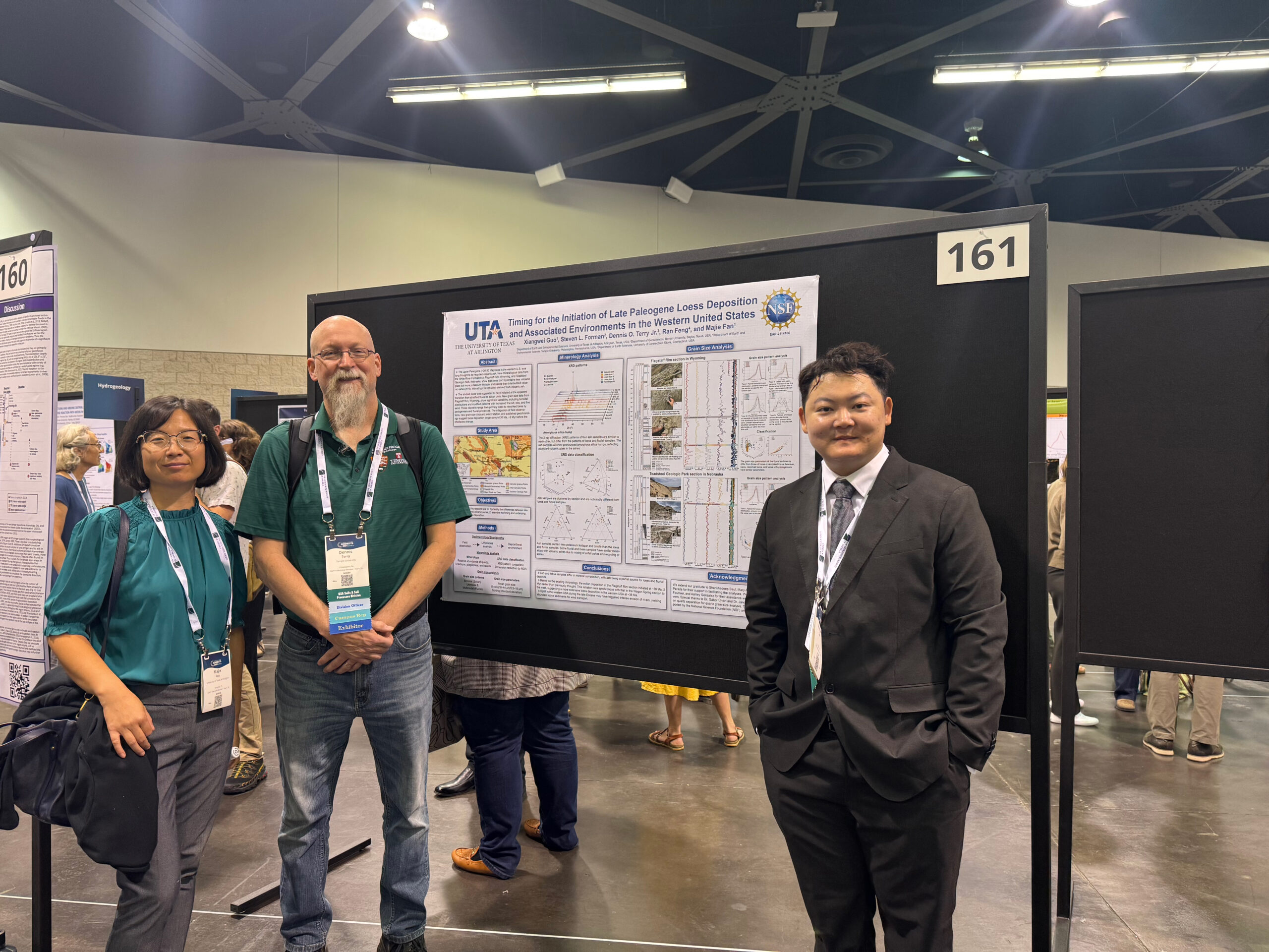 Presenting research with Dr. Majie Fan and Dr. Dennis O. Terry Jr.